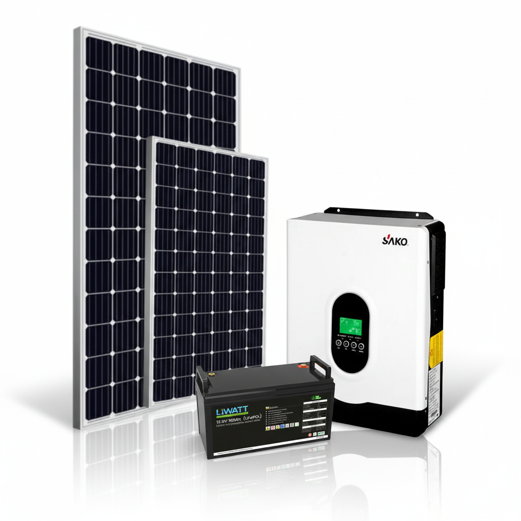2 kW Off Grid-Hybrid Solar System with LFP Battery – Rural Sun Power in Bangladesh